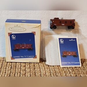 Lionel Train Hallmark Keepsake Ornament‎ No. 717 CABOOSE NYC LIONEL Train 2005